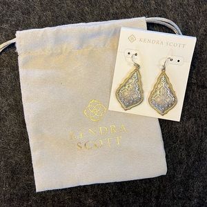 Addie Gold Drop in Silver Filigree Mix